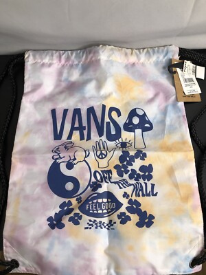 NWT Vans Mushroom Tie Dye Graphic Drawstring Bag NEW FAST SHIPPING