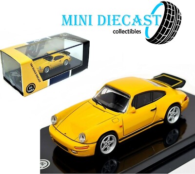 1987 RUF CTR YELLOWBIRD YELLOW 1:64 SCALE DIECAST BY PARAGON PA-55291