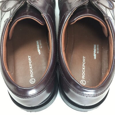 Rockport Shoes Oxford Fair Oak 3 Mahogany Sz 9.5 M Rockport Shoes Oxford Fair Oak 3 Mahogany Brown Leather MSRP  main image 3