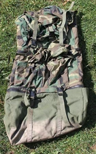 Army Rucksack Military Issue USGI Bag Equipment Woodland Camo 8465-01-393-5183