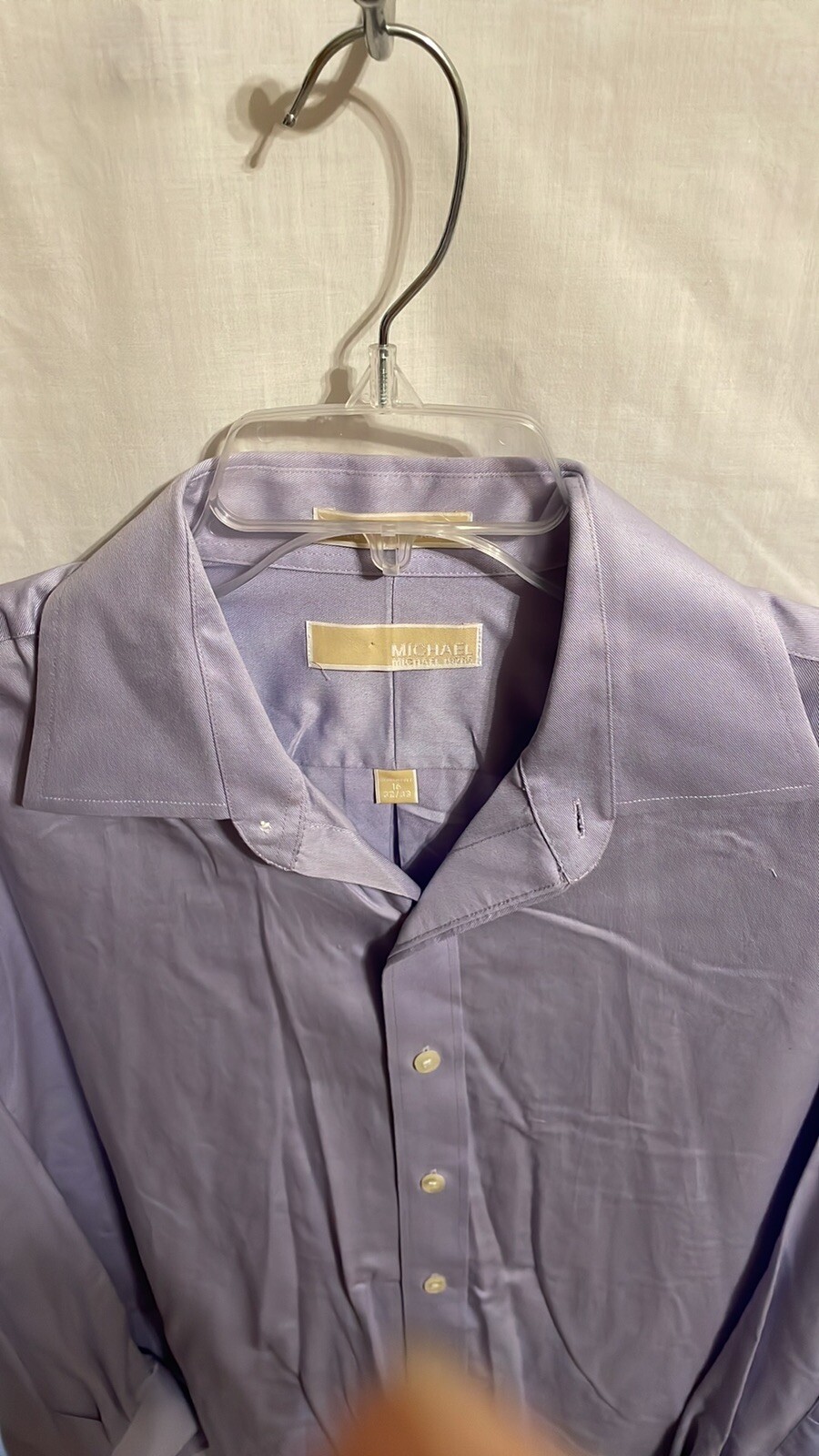 Michael Kors Purple Button Up Dress Shirt Mens Size Sz Medium Med M thumbnail 3