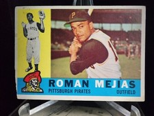 ROMAN MEJIAS 1960 Topps ROOKIE #2 PITTSBURGH PIRATES MLB BASEBALL CARD GOOD. rookie card picture