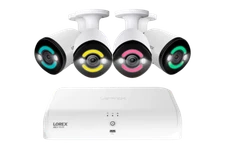 Lorex 4K+12MP Outdoor Security Camera System, 4 IP Wired Bullet Camera (M.Ref)