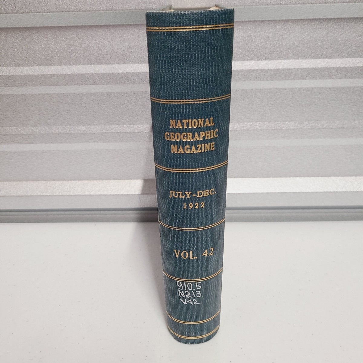 1922 National Geographic Magazine Bound Issues July - Dec, 1