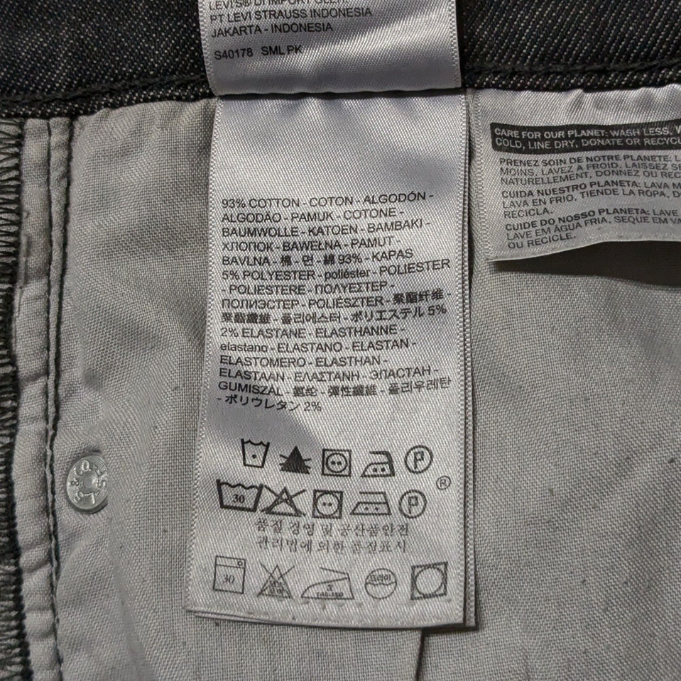 Levi's Jeans Wedgie Straight Womens 30 Raw Hem Button Fly Black Denim ...