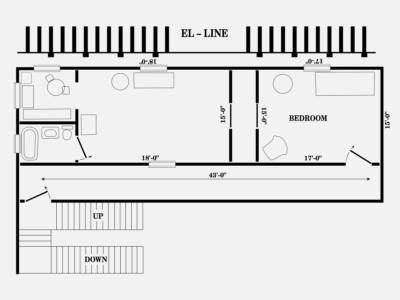 12 Twelve Angry Men Apartment Floorplan Diagram Blueprint Art Print Gray Grey