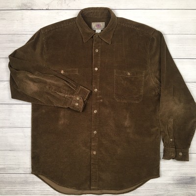 Download The Territory Ahead Mens Corduroy XL Button Up Shirt Brown ...