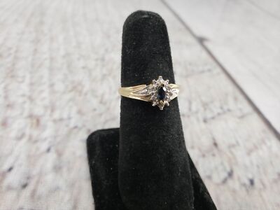 Ring YG Women Sz 6.5 1.60DWT 10K Yellow Gold, Marquise Cut Ring YG Women Sz 6.5 1.60DWT 10K Yellow Gold, Marquise Cut