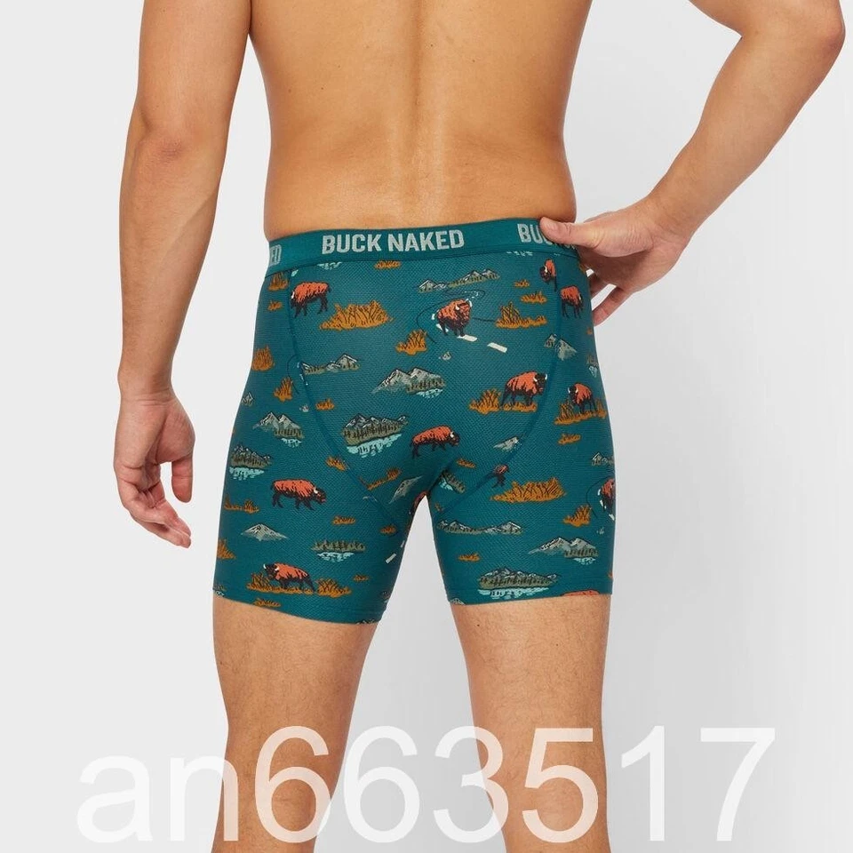 ЛУЧШАЯ ЦЕНА!!! Мужские трусы-боксеры Buck с обнаженным узором - купите 3, получите 1 бесплатно случайный выбор - Изображение 3 из 4