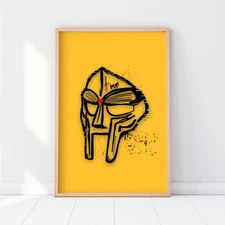 MF DOOM Poster – Hip Hop Giclée Wall Art Print Iconic Rap Legend