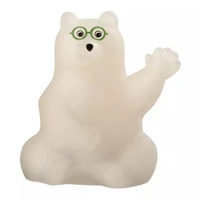 Polar Bear Bank Figure 6cm Glasses Mascot LR41 Batteries  Duty Paid or Reimburse