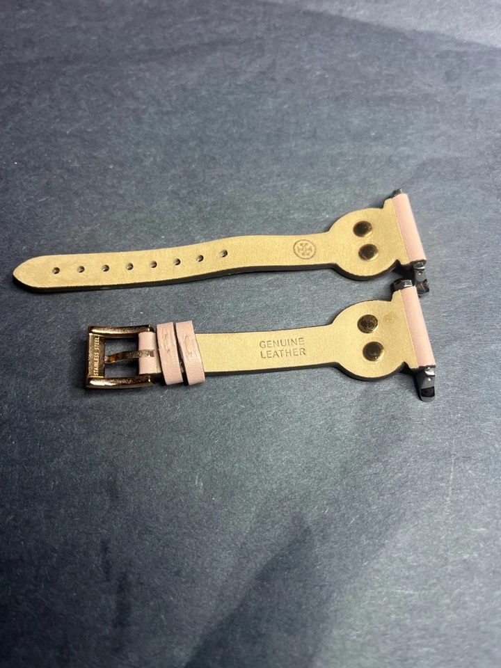 Correa para Apple Watch Tory Burch cuero rubor 38 mm/40 mm/41 mm + oro rosa magnético b Foto 2 de 4