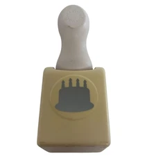 Martha Stewart Paper Punch Birthday Cake with Candles Card Making Craft Party