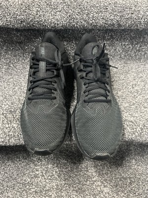nike running downshifter trainers in triple black