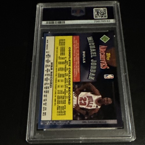 1992-93 Topps Archives Gold #52 Michael Jordan Chicago Bulls HOF PSA 9 MINT - Picture 2 of 2
