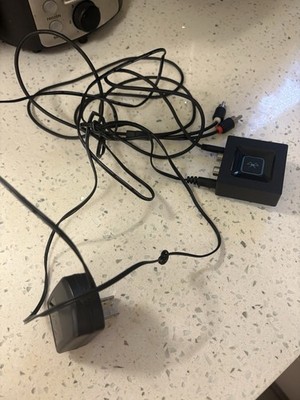 TaoTronics TT-BA01 Bluetooth Audio Adapter RCA to 3.5mm w/ Power, Black/Blue