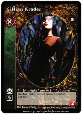 Gillian Krader Pander Tenth Anniversary V:TES VTES Vampire CCG