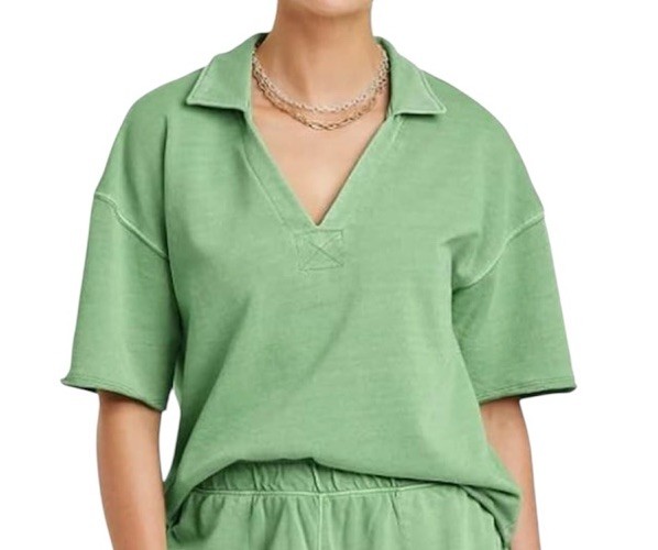 Universal Thread Short Sleeve Collared French Ter… - image 1