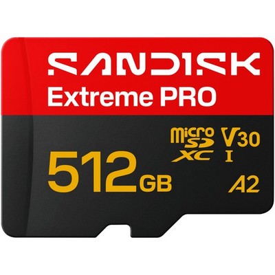 SANDISK Extreme PRO  microSD  UHS-I-Karte, Micro-SD Speicherkarte, 512 GB, 250 M