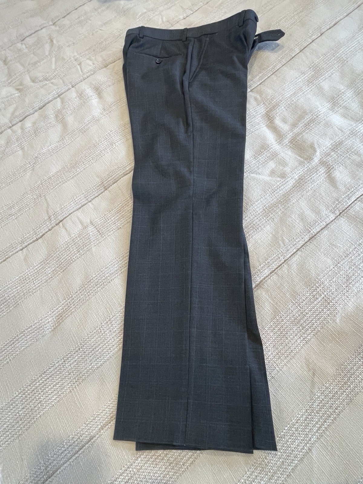 Tommy Hilfiger 2 Piece Suit Men’s 38S Pants 32x28 Charcoal Wool Blend thumbnail 12