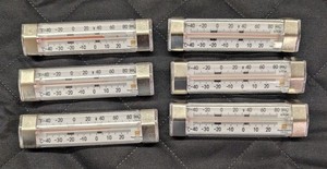 Thunder Group SLTHL080, Horizontal Liquid Scale Thermometer X6