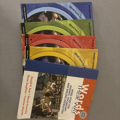 Words Their WayCurriculum Bundle (5 Books) Phonics Spelling ESL