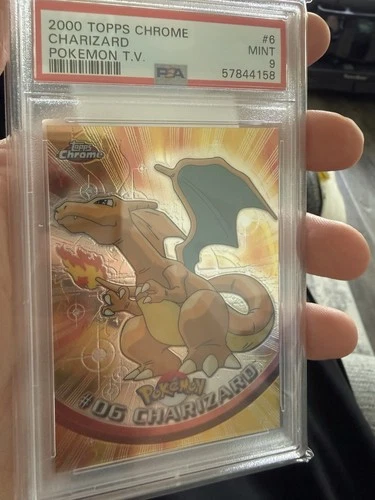 PSA 9 Charizard #06 Topps Chrome Pokemon TV Animation Edition 2000
