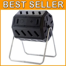 Rotating Outdoor Compost Tumbler 37 Gallon Capacity