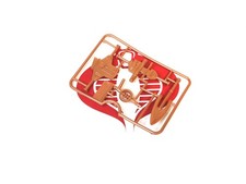 New Adventures of He Man Vehicle Shuttle Pod WEAPONS TREE SPRUE Unused Original