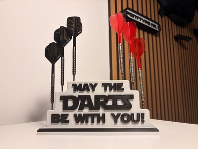 Dartständer für 9 Darts | Space Design |  May the Darts be with you 