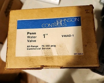 #ad Johnson Controls V46AD 1 Penn Water Regulating Valve 70 260 Psig Replacement $390.00