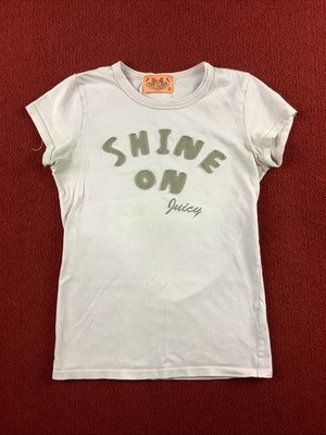 Juicy Couture Shine On Juicy Pink T Shirt Womens Small Graphic Tee