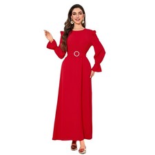 Long Dress Maxi Robe Abaya Muslim Women Dubai Kaftan Evening Party Gown Islamic