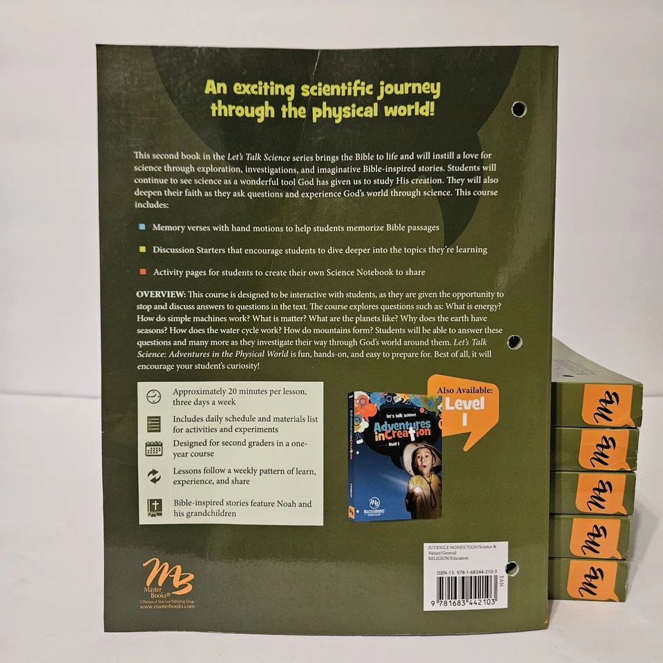 Adventures in the Physical World LEVEL 2 Lets Talk Science Masterbook Curriculum Foto 4 de 4