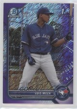 2022 Bowman Chrome Prospects Purple Shimmer Refractor 122/250 Luis Meza 3t1