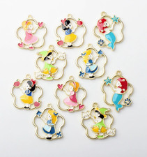 Lot cartoon princess charm Pendant DIY bracelet Necklace earring Jewelry