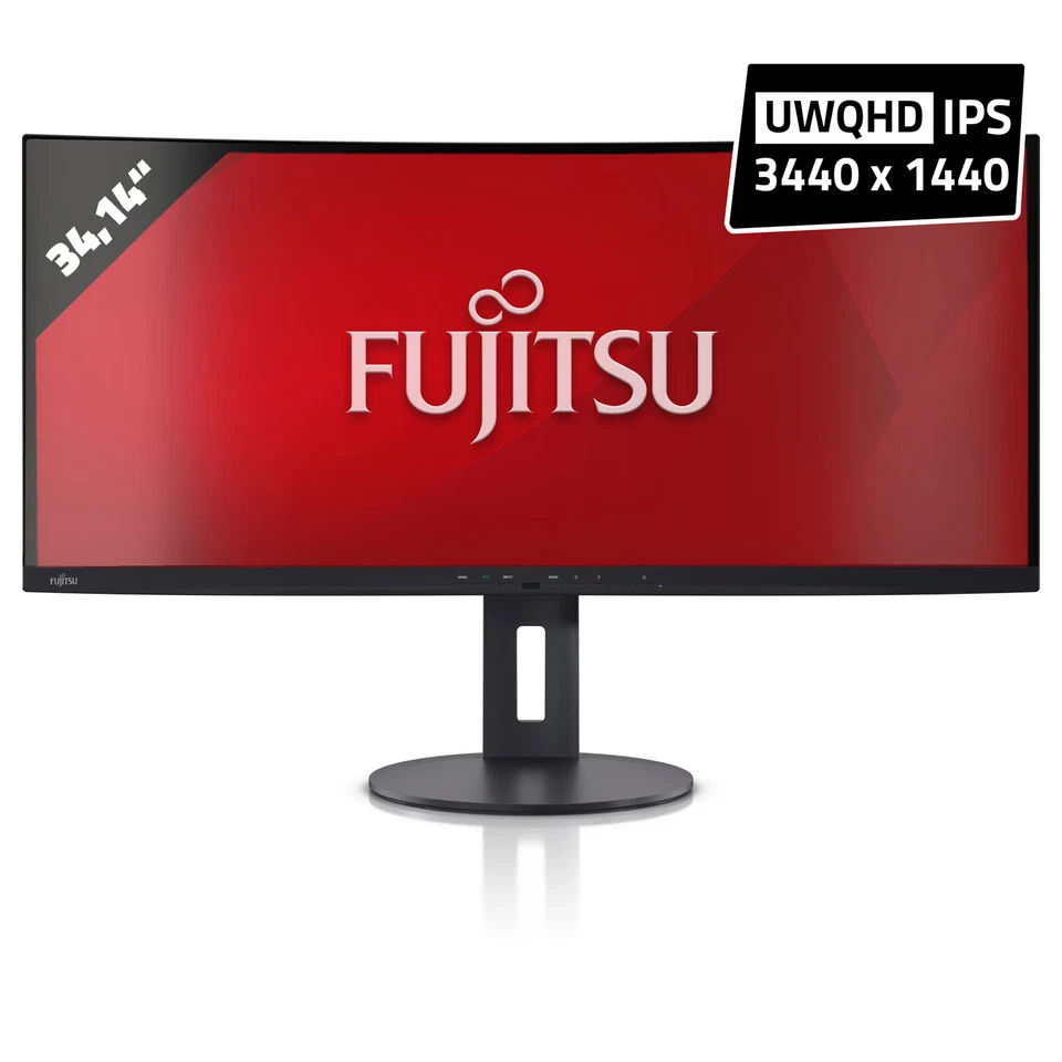Fujitsu Display P34-9 US 3440x1440 UWQHD 34,14 Zoll Monitor IPS 2ms Schwarz