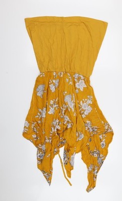 Select Damen orange Blumen Fit & Flare Größe 10