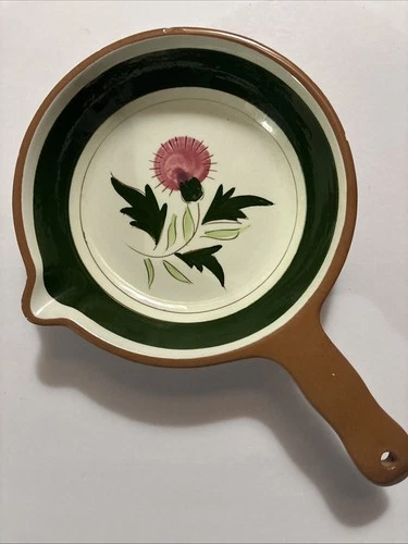 Vintage Stangl Thistle 6" Skillet Casserole Handled Serving Dish