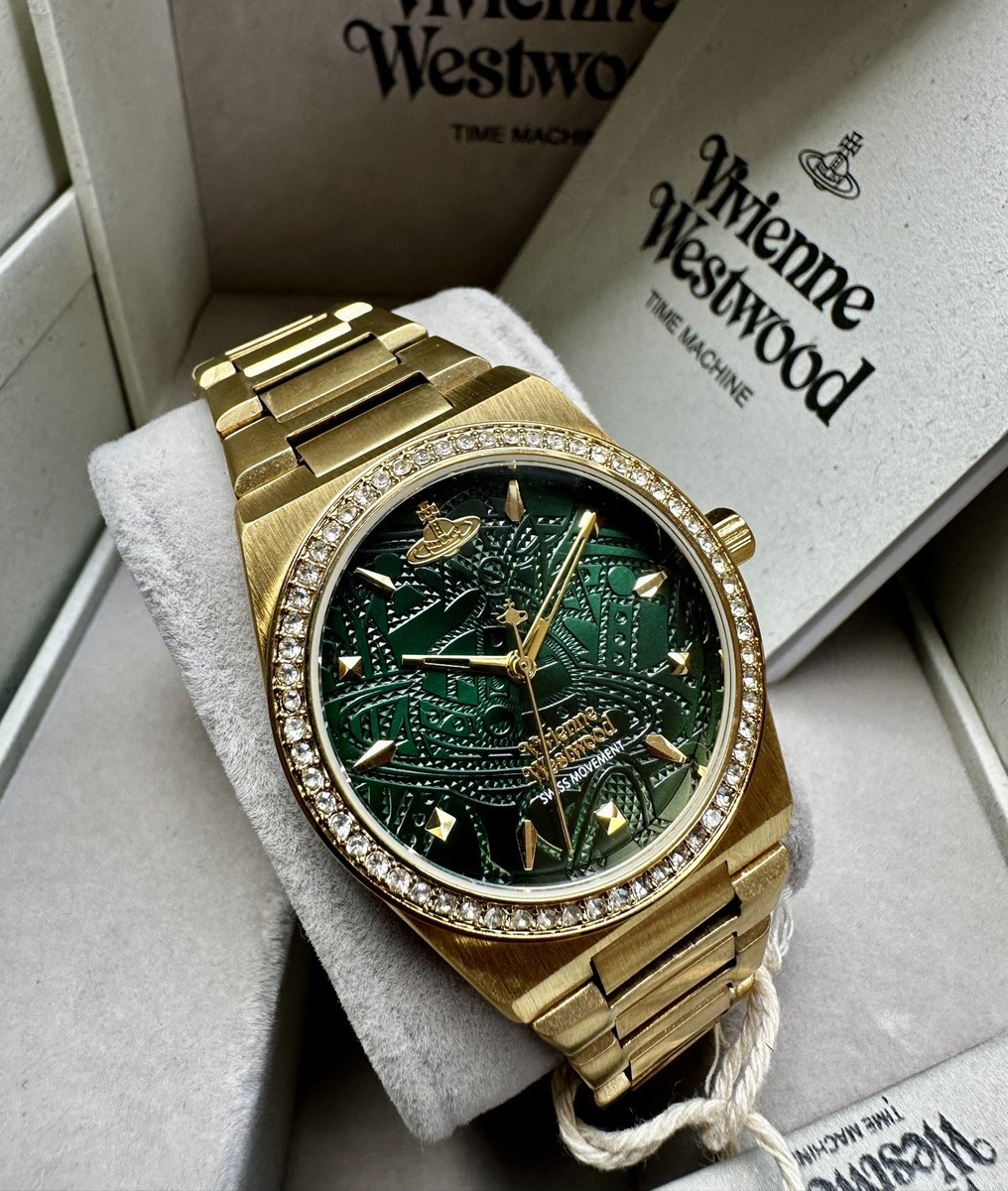 Ladies Vivienne Westwood Charterhouse Green Diamond Dial & Gold