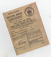 WWII  RATION BOOK  (REPLICA ) ~ POST FREE