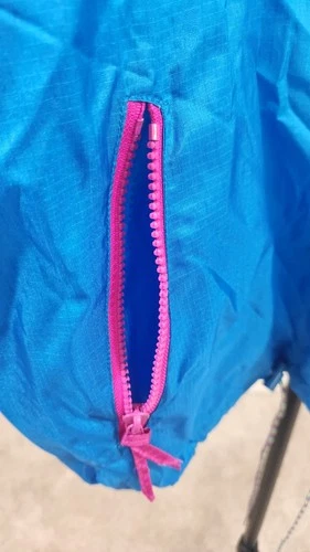 Vintage 90s Neon Colorblock Windbreaker Pullover Jacket Rivers Edge Small image 13