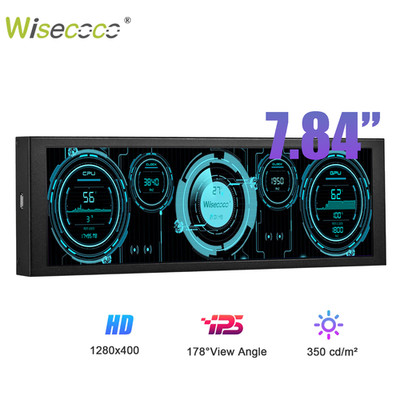 7.84'' Mini Portable Monitor IPS LCD Screen CPU GPU Monitoring for Window 10/11