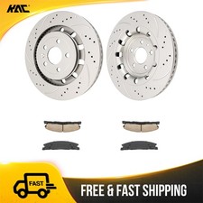 Front Brake Rotors Ceramic Pads Kit for 13-19 Ford PI Utility 352mm 6PR1200226