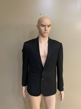 Express Men  s Blazer Black Size 38 Slim Fit New With Tags 198 Jacket