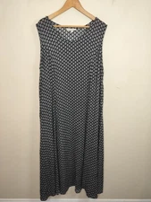 Woman Within Maxi Dress Size 18 - 20 Women's Sleeveless Lightweight Flowy Floral