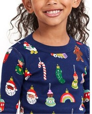 Hanna Andersson Adult Unisex Christmas Ornament Pajamas, Size Small