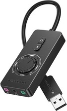 VENTION USB Sound Card, External Stereo Card with Volume to 3.5mm