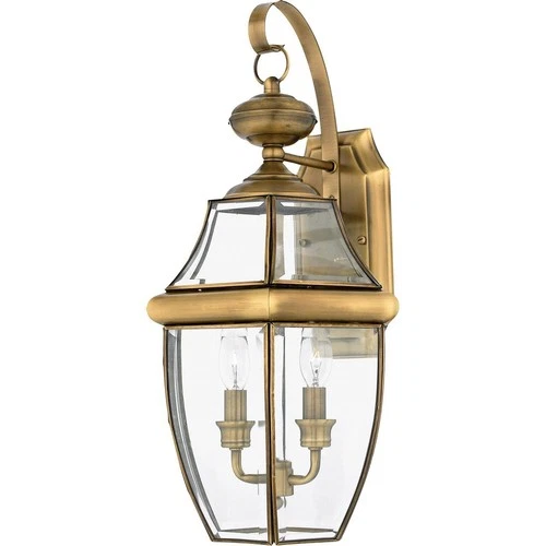 Newbury - 2 Light Large Wall Lantern - 20 Inches high-Medici Bronze Finish - Picture 2 of 9