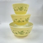Vintage 3pc PYREX Shenandoah 401, 402, 403 Mixing Bowls
